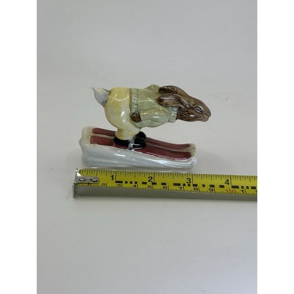 Royal Doulton Bunnykins Down Hill Skier"Porcelain 1984 Made In England Figurine - Picture 9 of 10